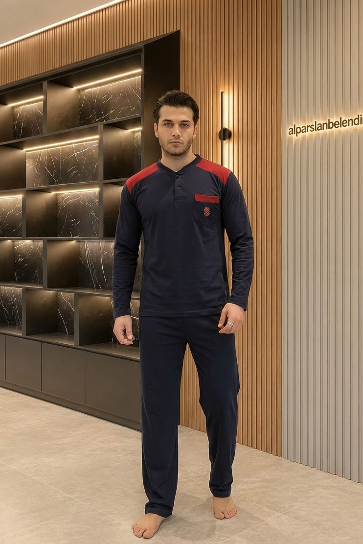 Süprem Erkek Pijama Takımı Lacivert