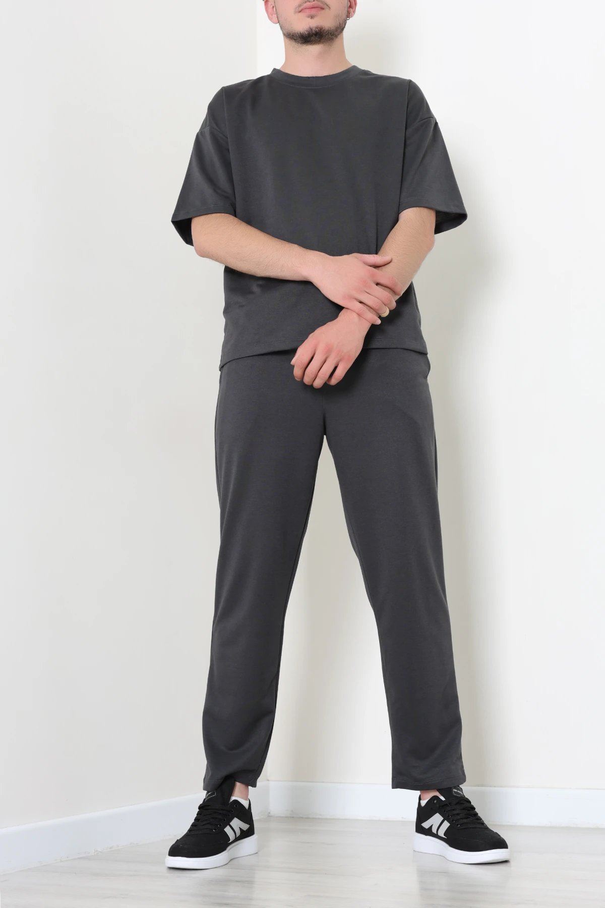 İki İplik Relaxed Baggy Erkek Takım Antrasit - 80273.1567.