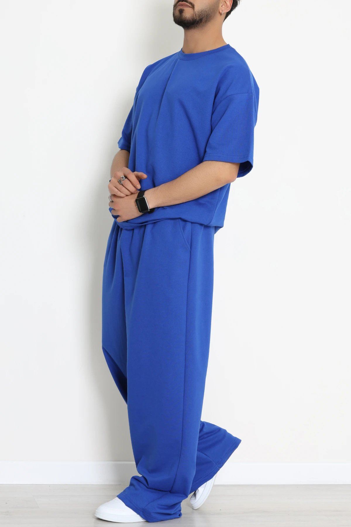 İki İplik Oversize Erkek Takım Lacivert - 80273.1567.