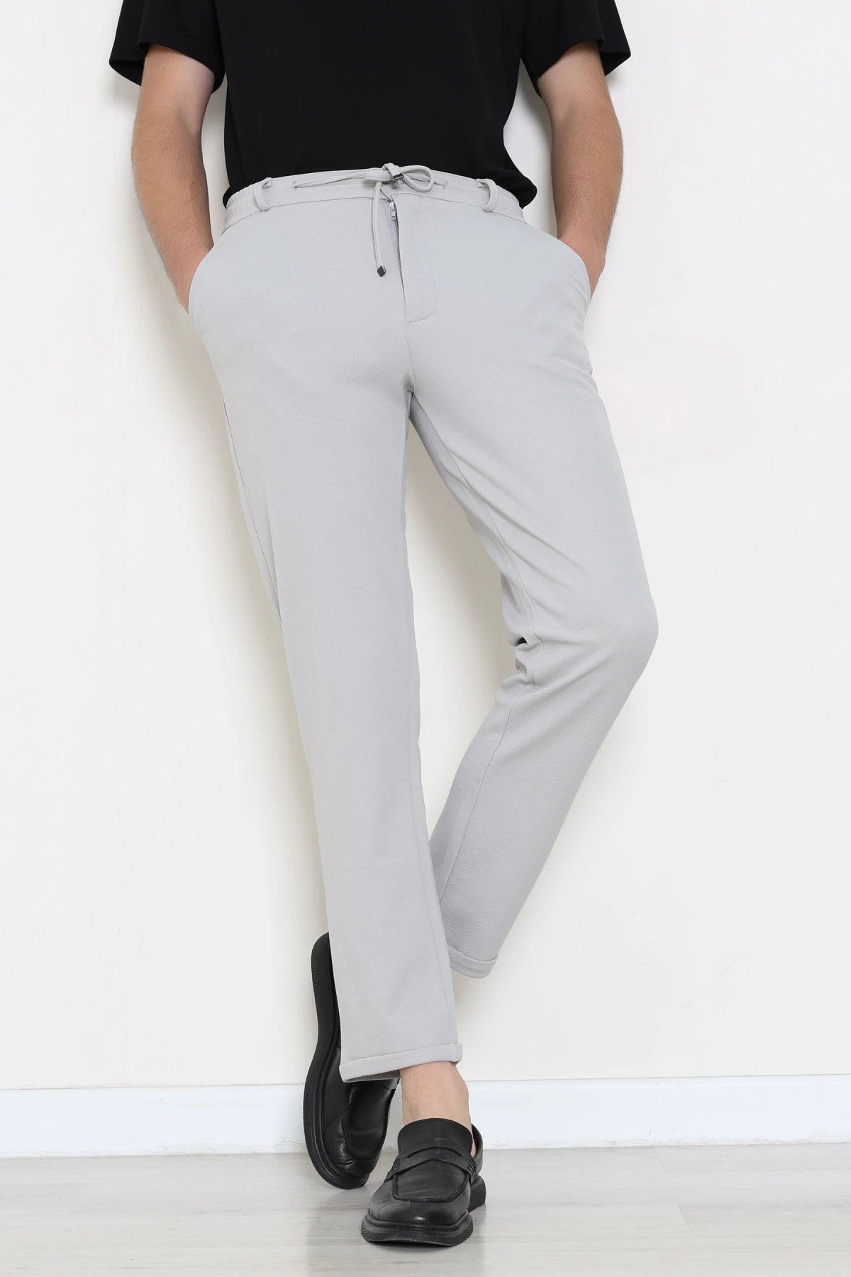 Diagonel Jogger Erkek Pantolon Gri - 70910.1937.