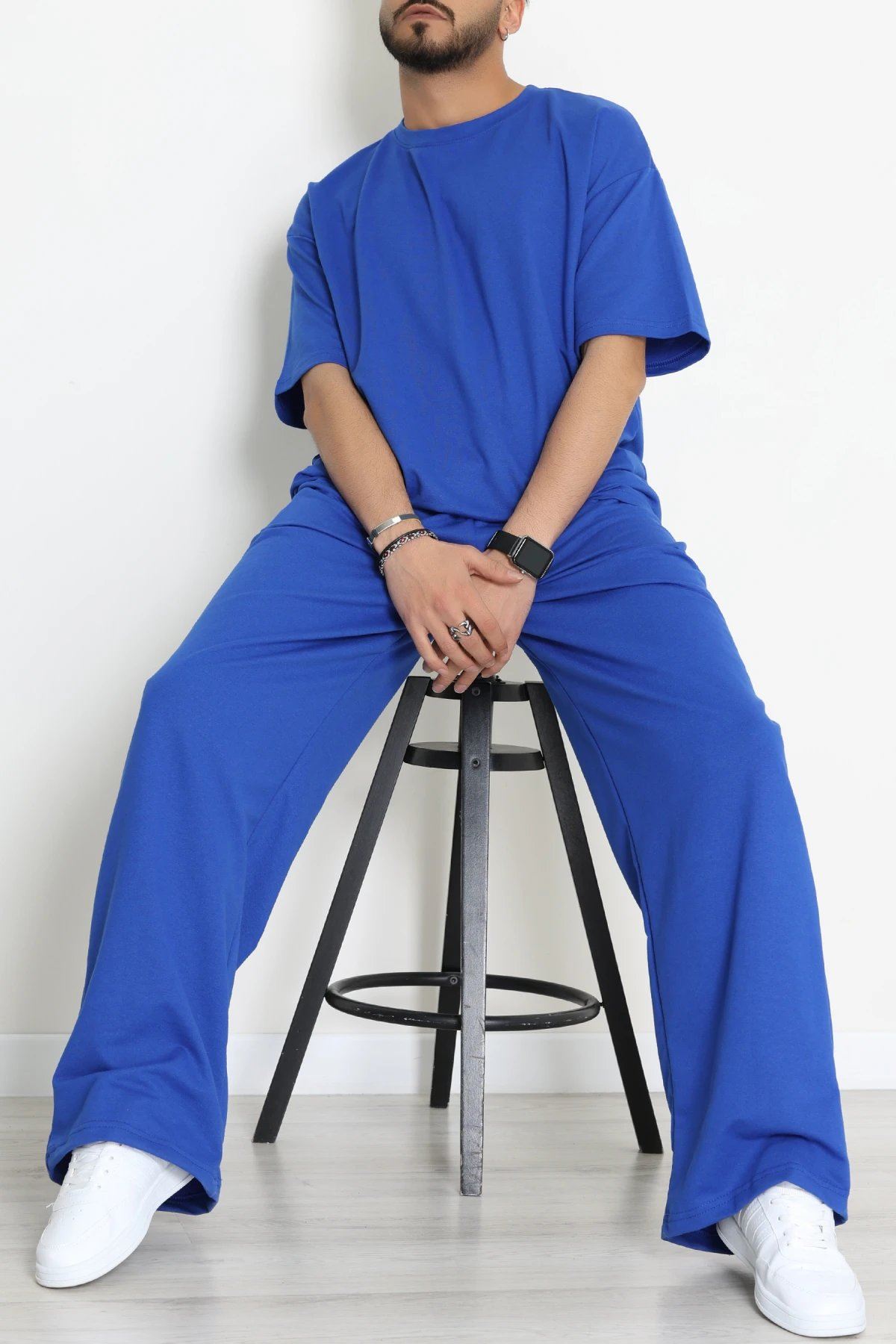 İki İplik Oversize Erkek Takım Lacivert - 80273.1567.