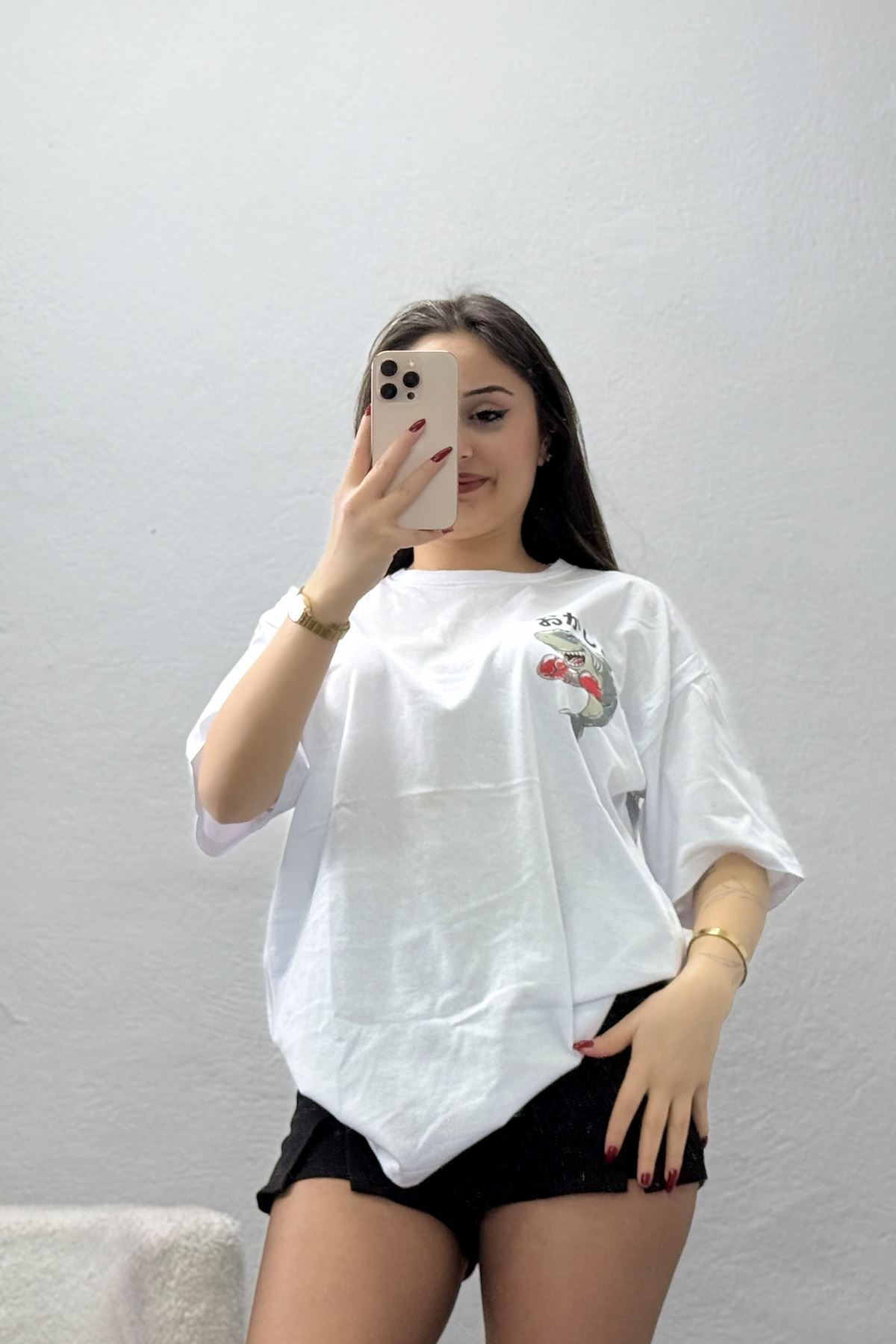 Kompakt Penye Unisex Tişört Beyazzümrüt - 55064.1872.