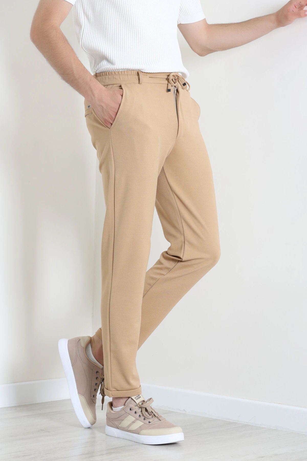 Diagonel Jogger Erkek Pantolon Camel - 70910.1937.