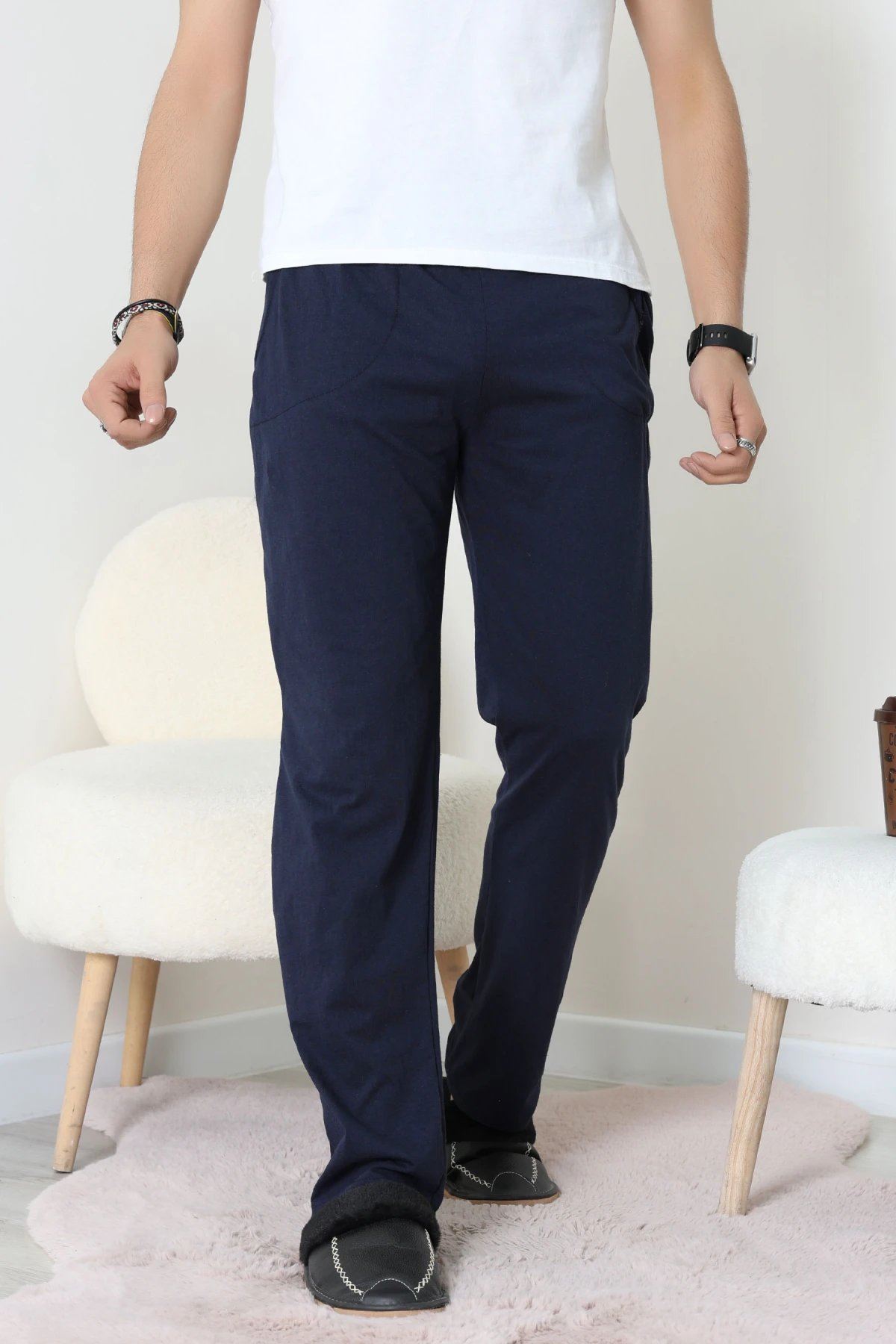 Süprem Cepli Erkek Pijama İndigo - 71237.1902.