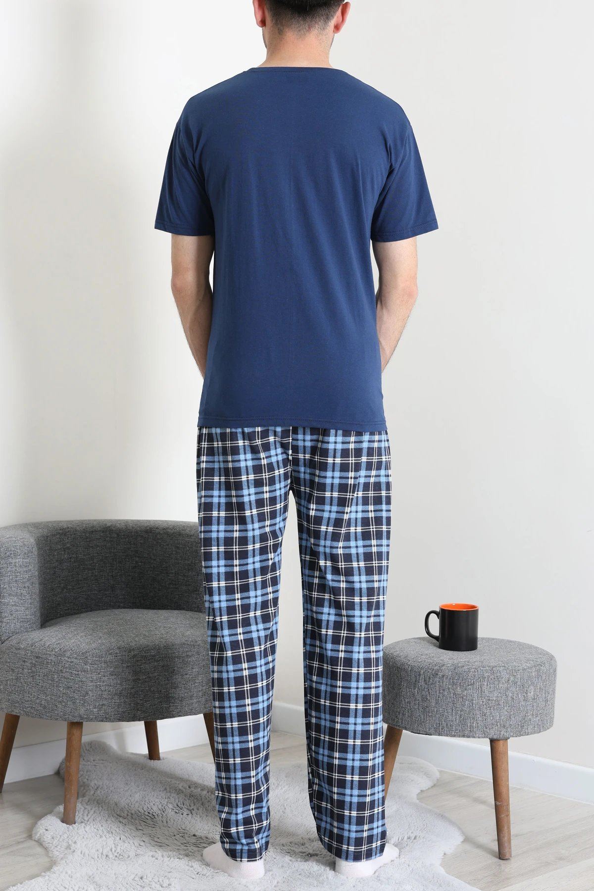 Süprem Erkek Pijama Takımı Mavi - 42789.1838.