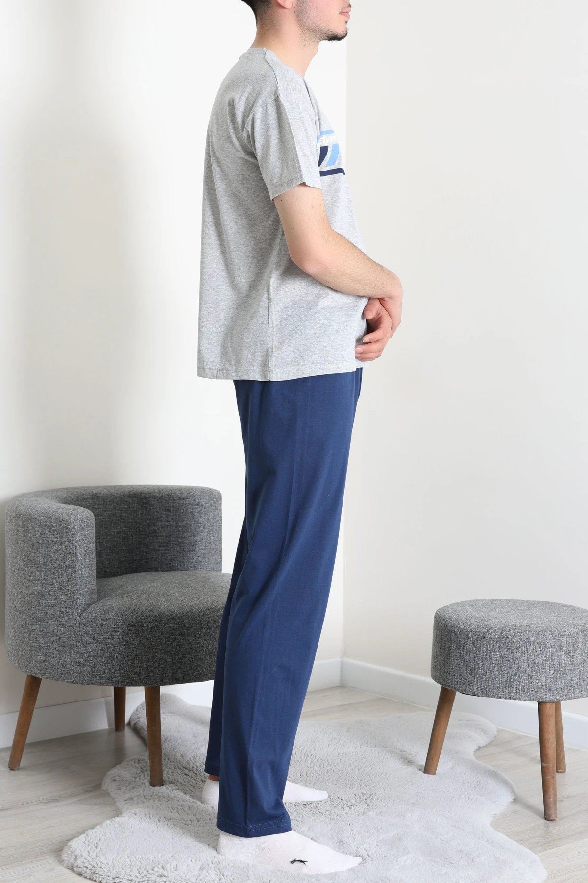 Süprem Erkek Pijama Takımı Grikırmızı - 42790.1838.