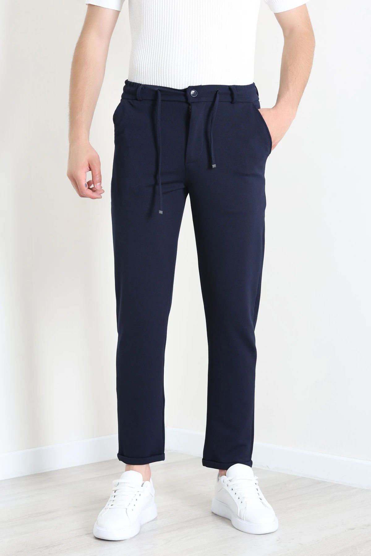 Diagonel Jogger Erkek Pantolon Lacivert - 70910.1937.