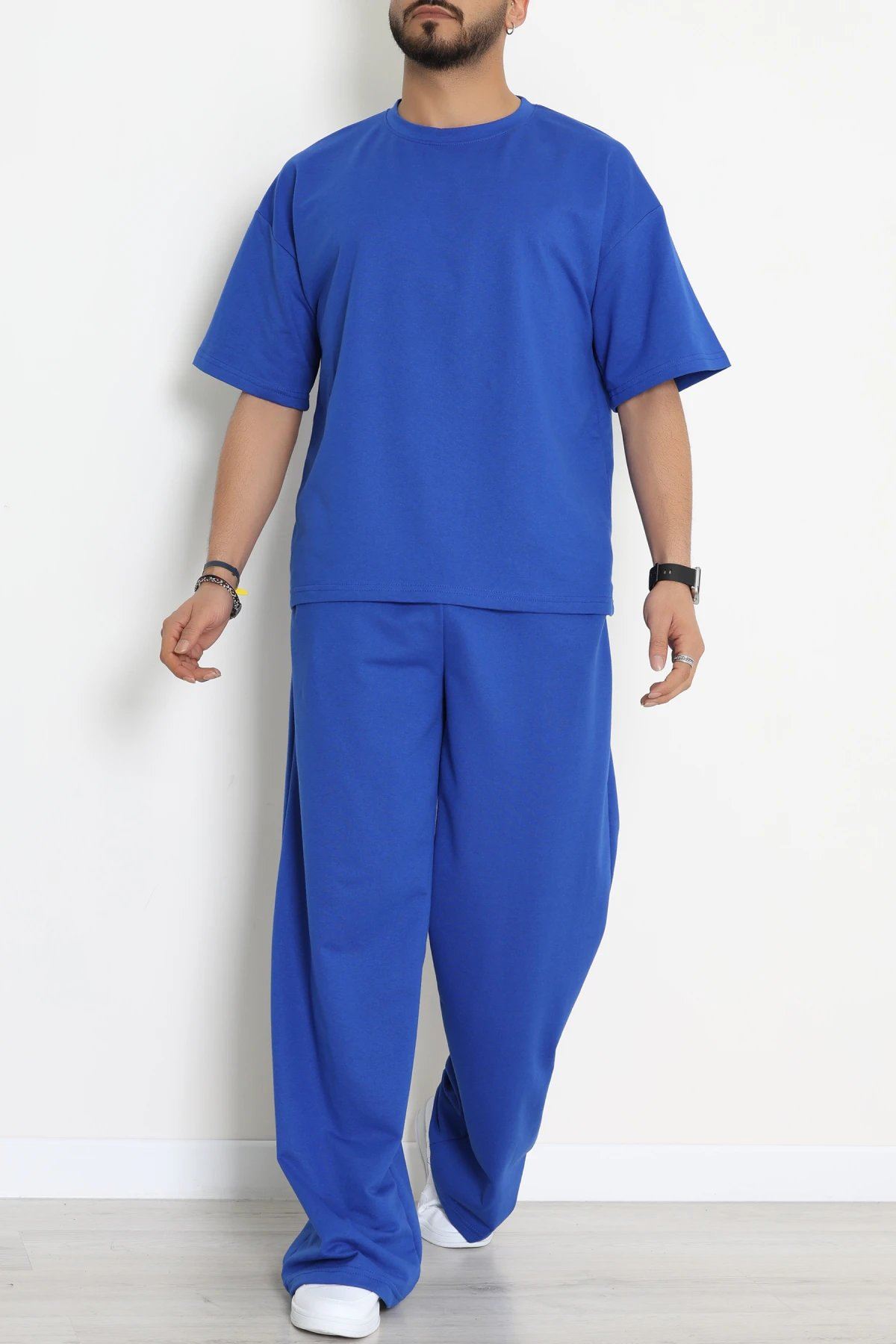 İki İplik Oversize Erkek Takım Lacivert - 80273.1567.
