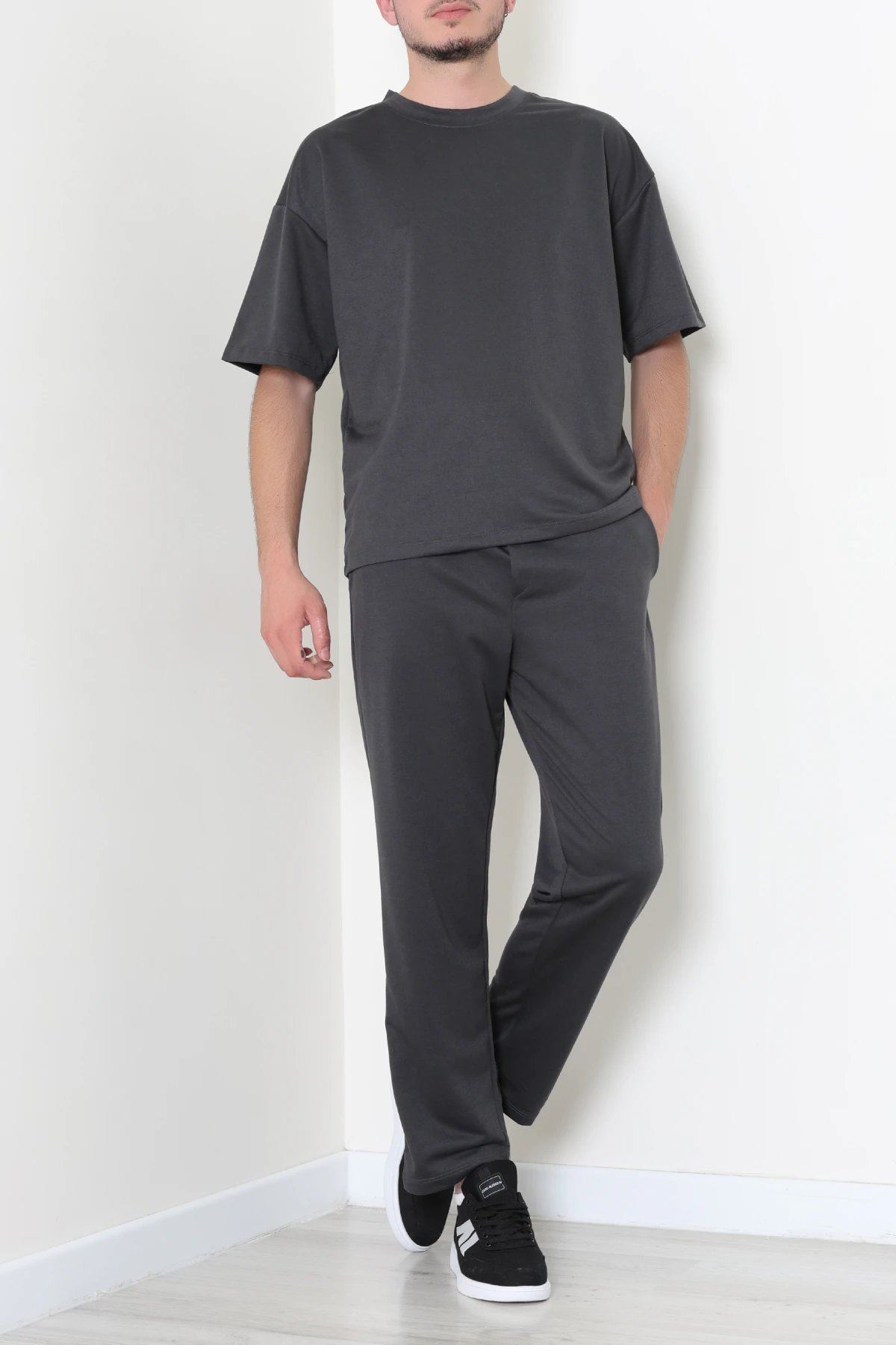 İki İplik Relaxed Baggy Erkek Takım Antrasit - 80273.1567.