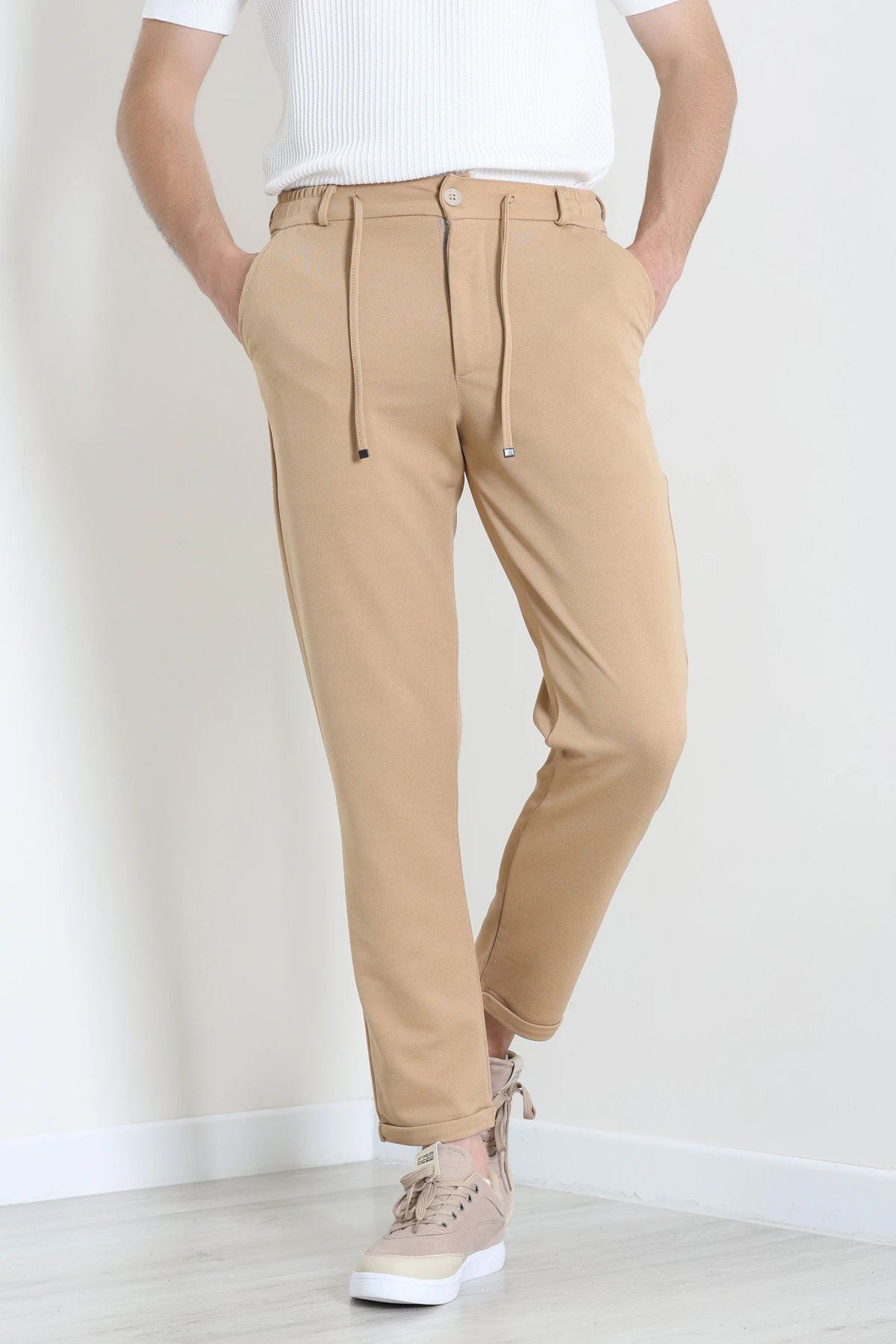 Diagonel Jogger Erkek Pantolon Camel - 70910.1937.