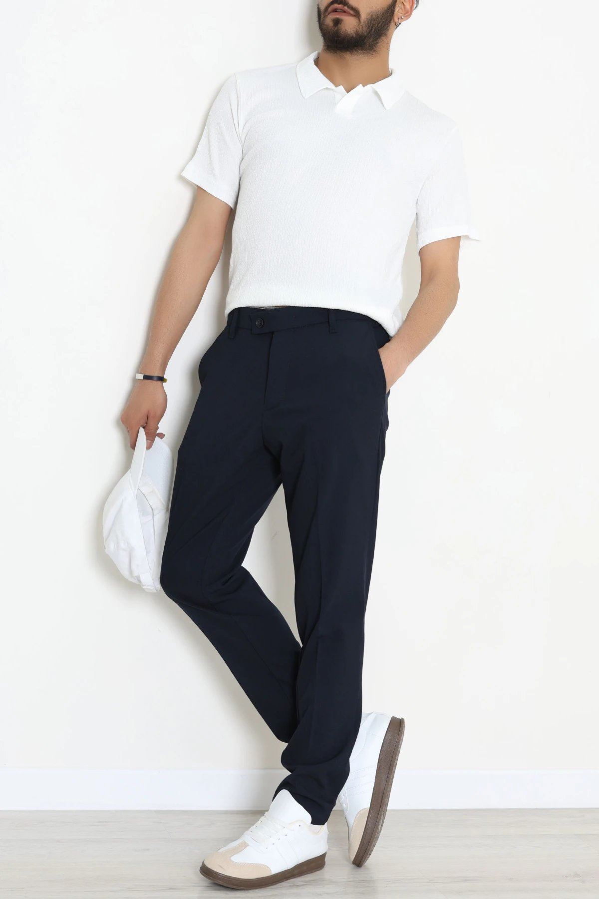 Regular Fit Erkek Kumaş Pantolon Lacivert