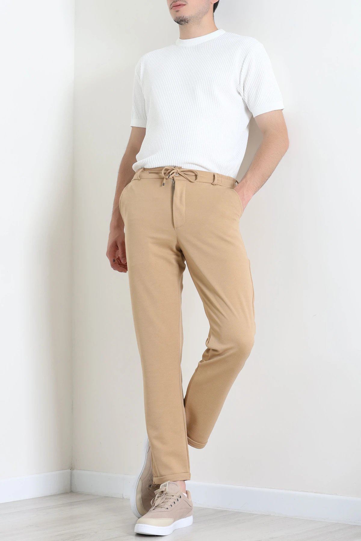Diagonel Jogger Erkek Pantolon Camel - 70910.1937.