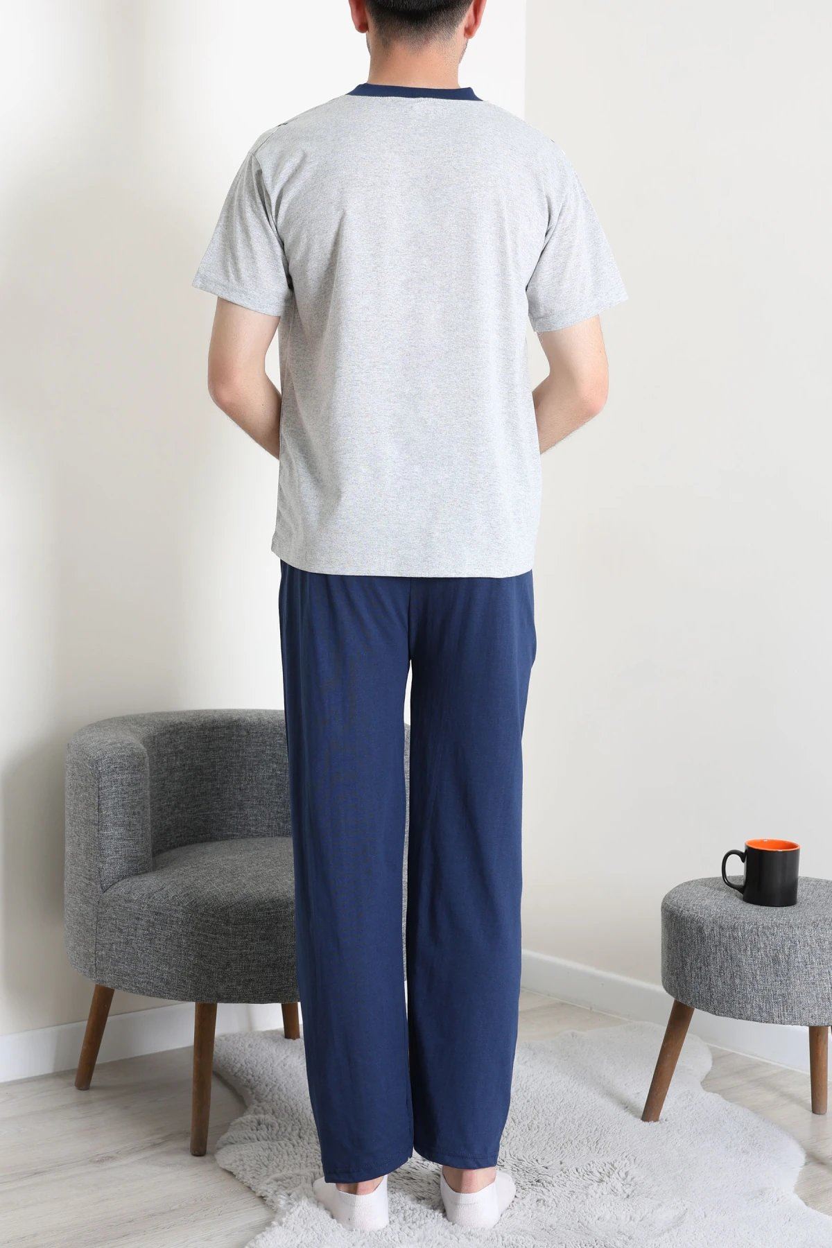 Süprem Erkek Pijama Takımı Grimavi - 42479.1838.