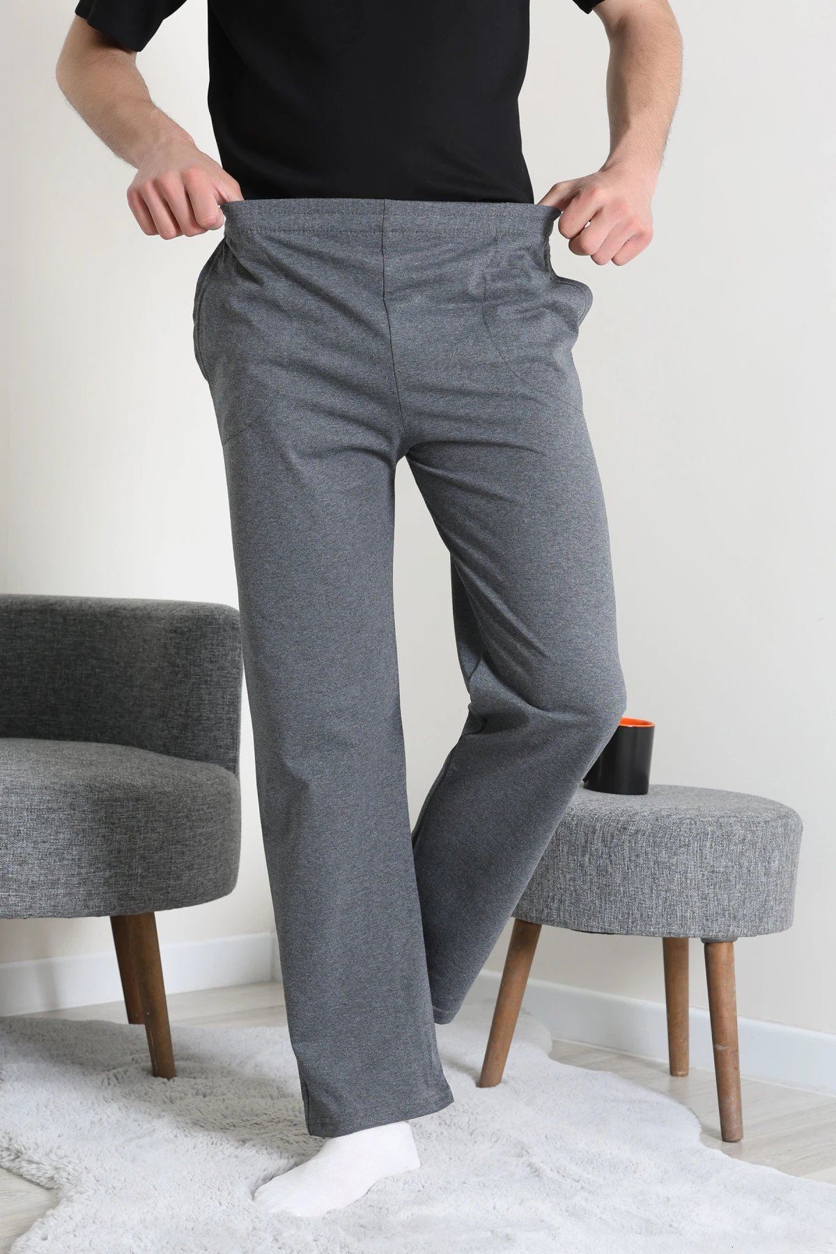 Süprem Cepli Erkek Pijama Antrasit - 71237.1902.