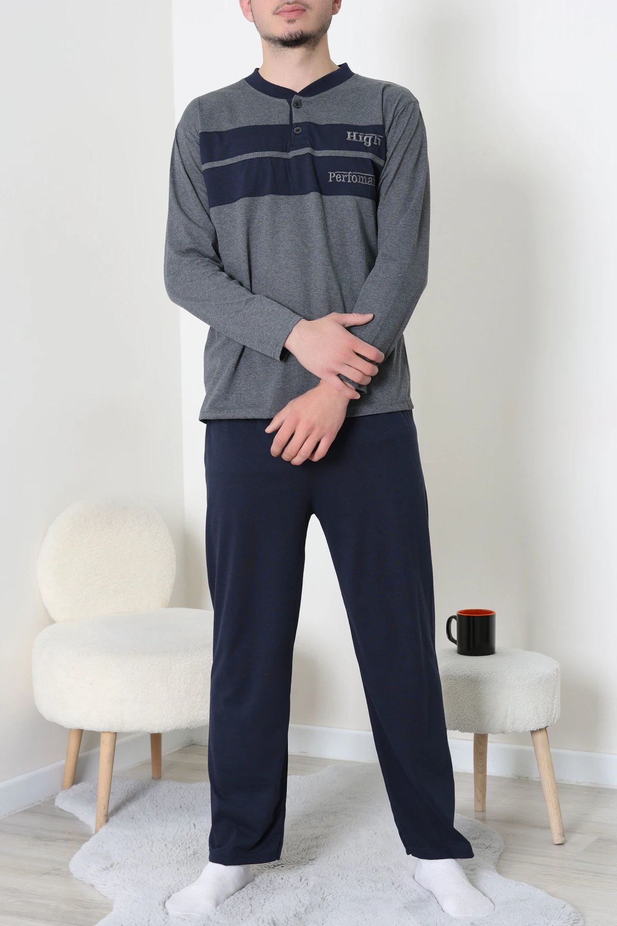 Süprem Erkek Pijama Takımı Fümelaci - 20833.1838.