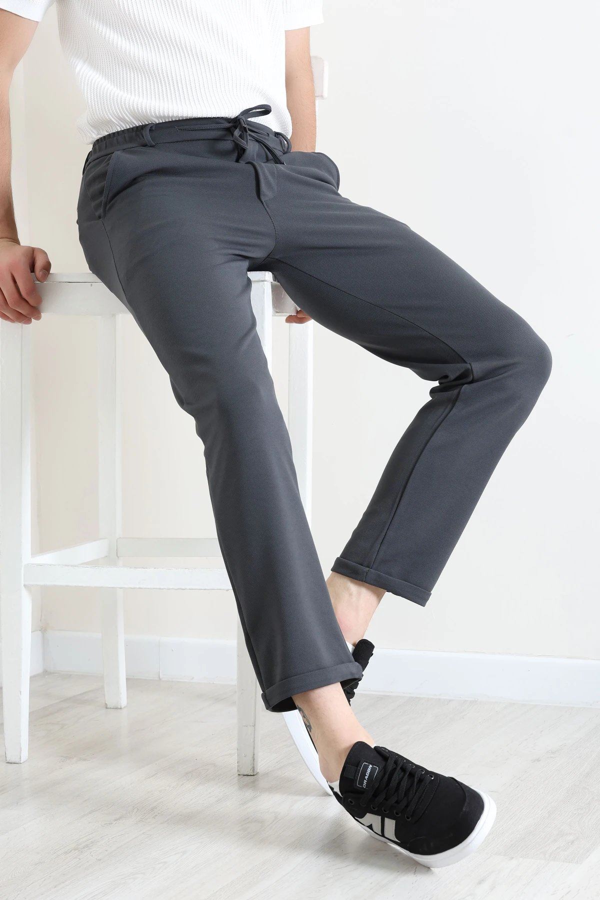 Diagonel Jogger Erkek Pantolon Antrasit - 70910.1937.
