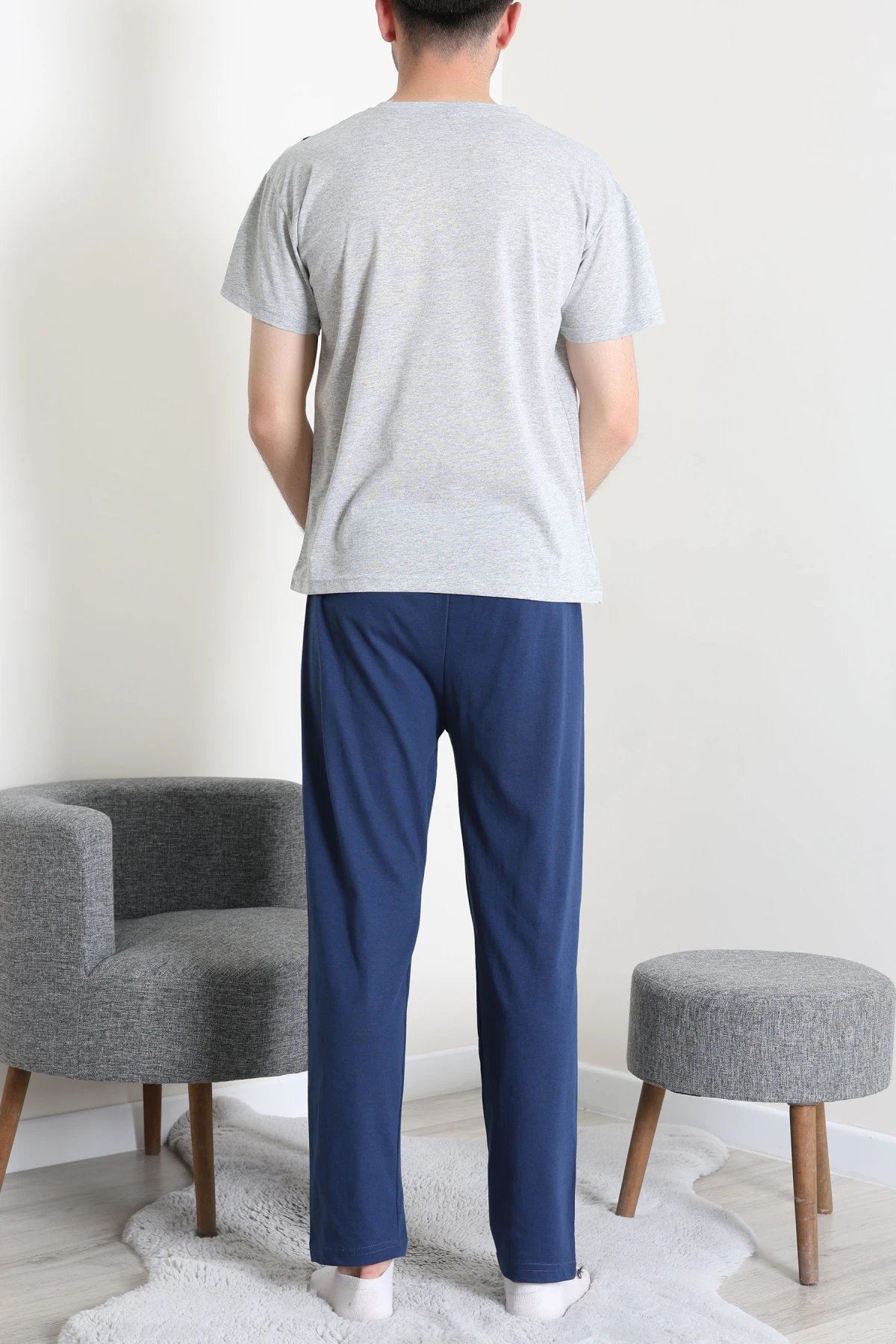 Süprem Erkek Pijama Takımı Grikırmızı - 42790.1838.