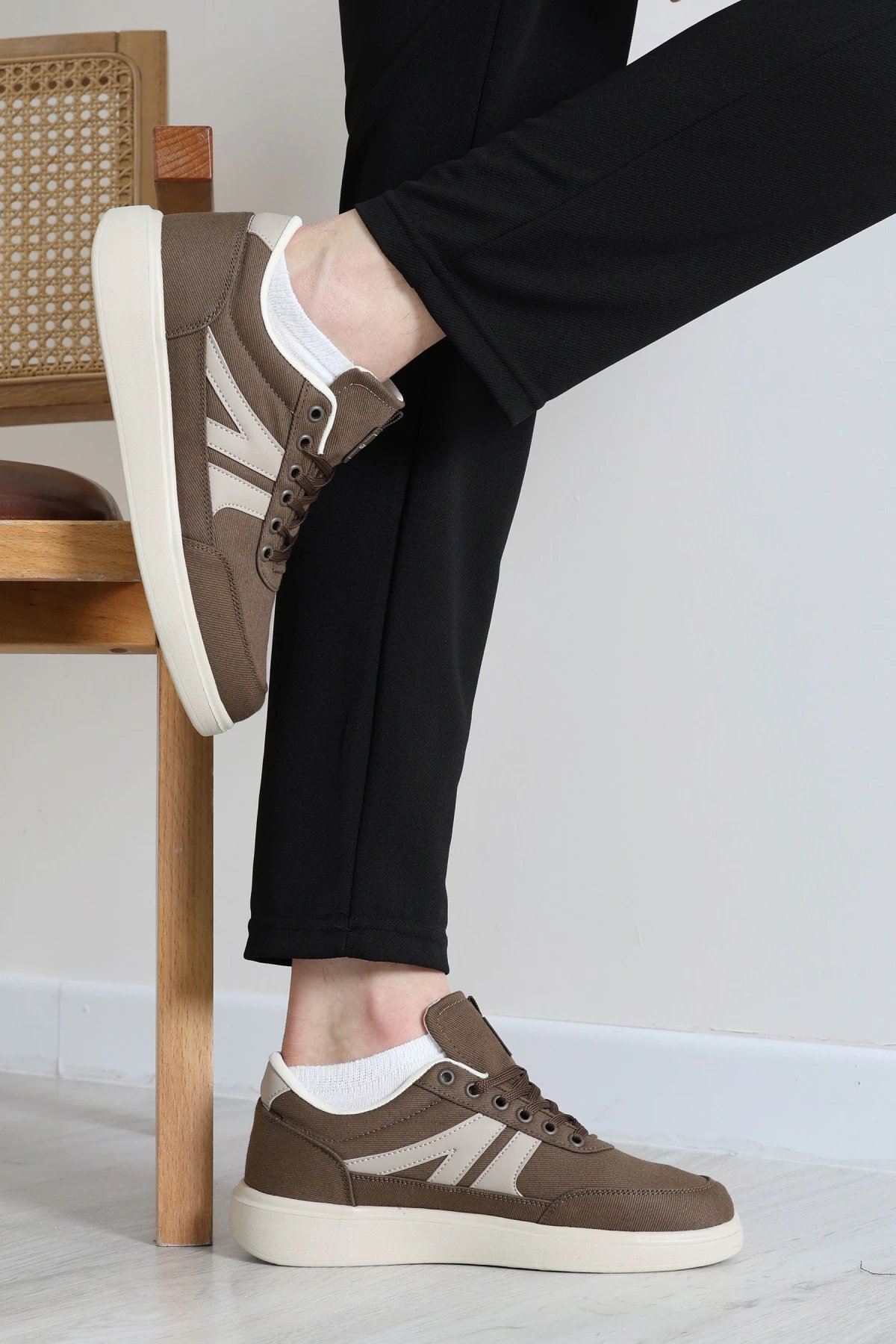 Gabardin Kumaş Erkek Ayakkabı Kahve - 33171.264.