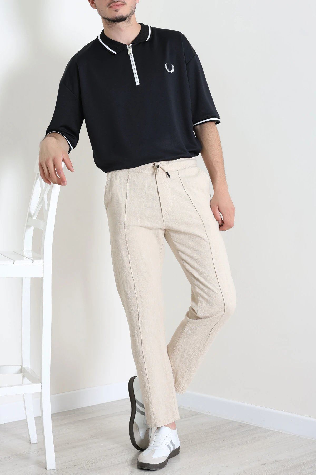 Premium Pike Polo Yaka Erkek Tişört Siyah