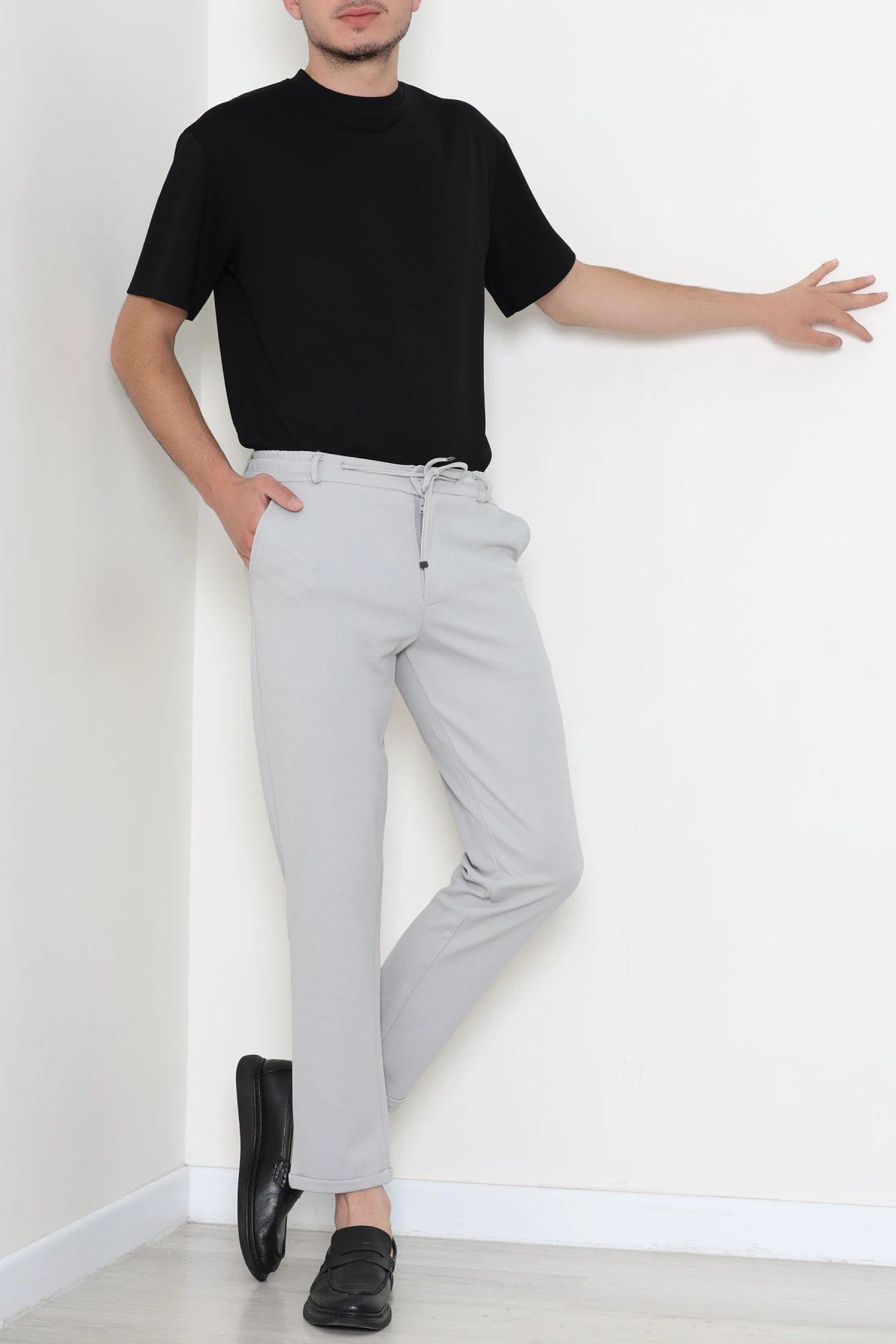 Diagonel Jogger Erkek Pantolon Gri - 70910.1937.
