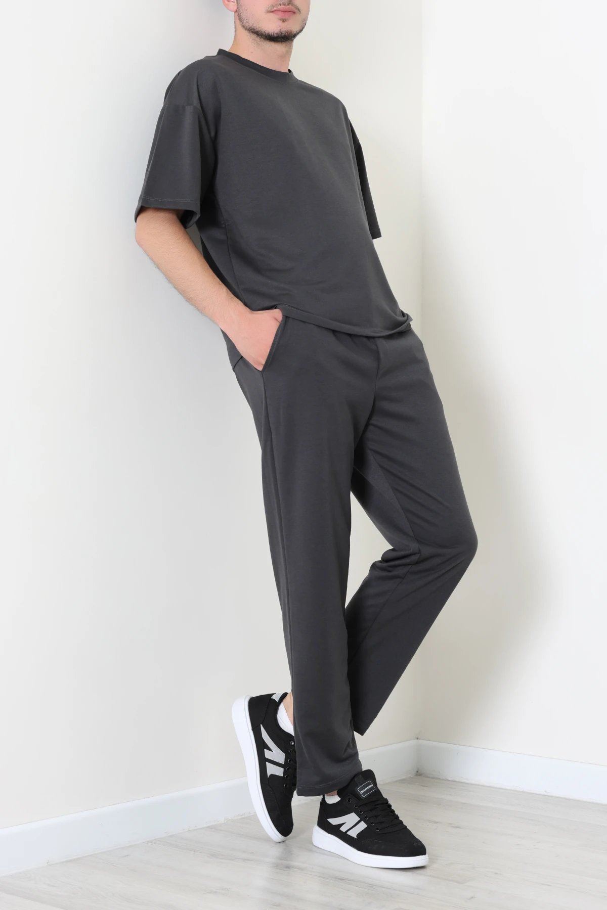 İki İplik Relaxed Baggy Erkek Takım Antrasit - 80273.1567.