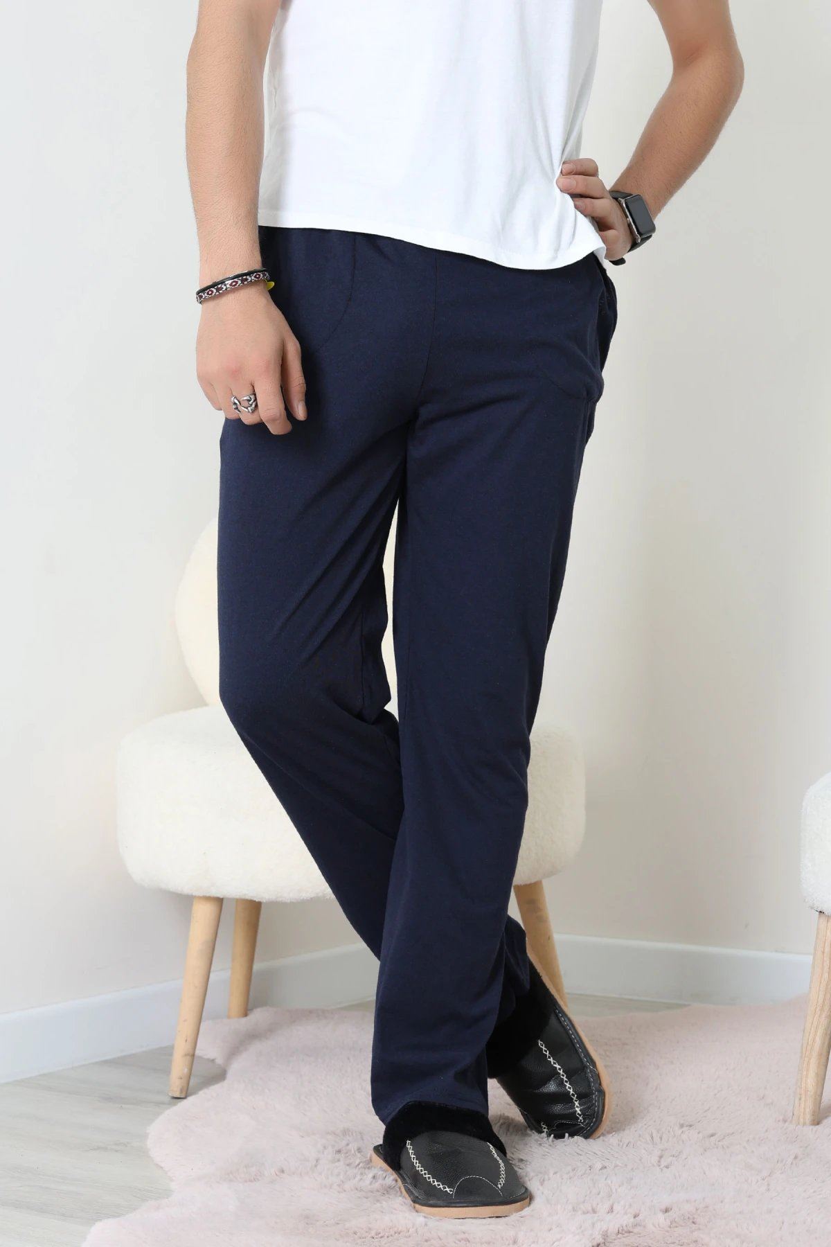 Süprem Cepli Erkek Pijama İndigo - 71237.1902.