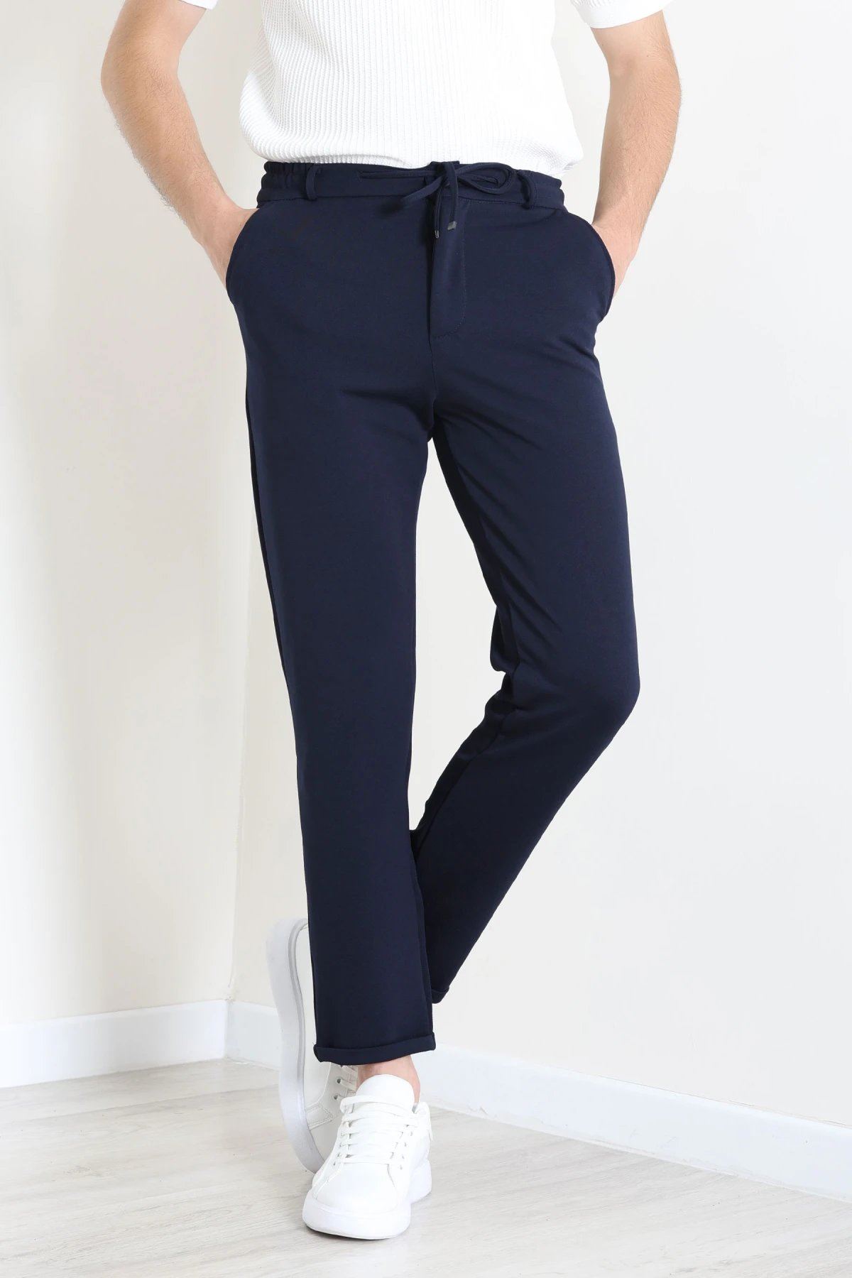Diagonel Jogger Erkek Pantolon Lacivert - 70910.1937.