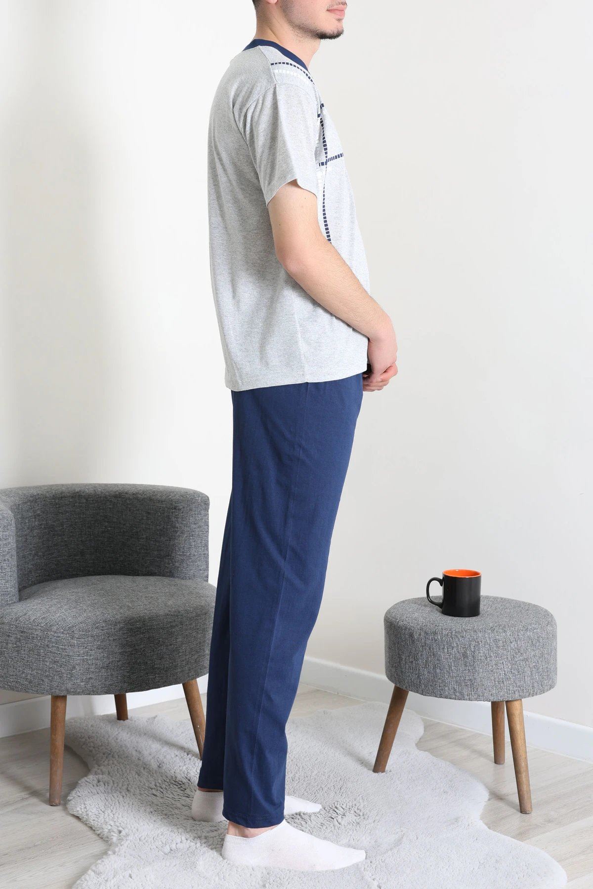 Süprem Erkek Pijama Takımı Grimavi - 42479.1838.