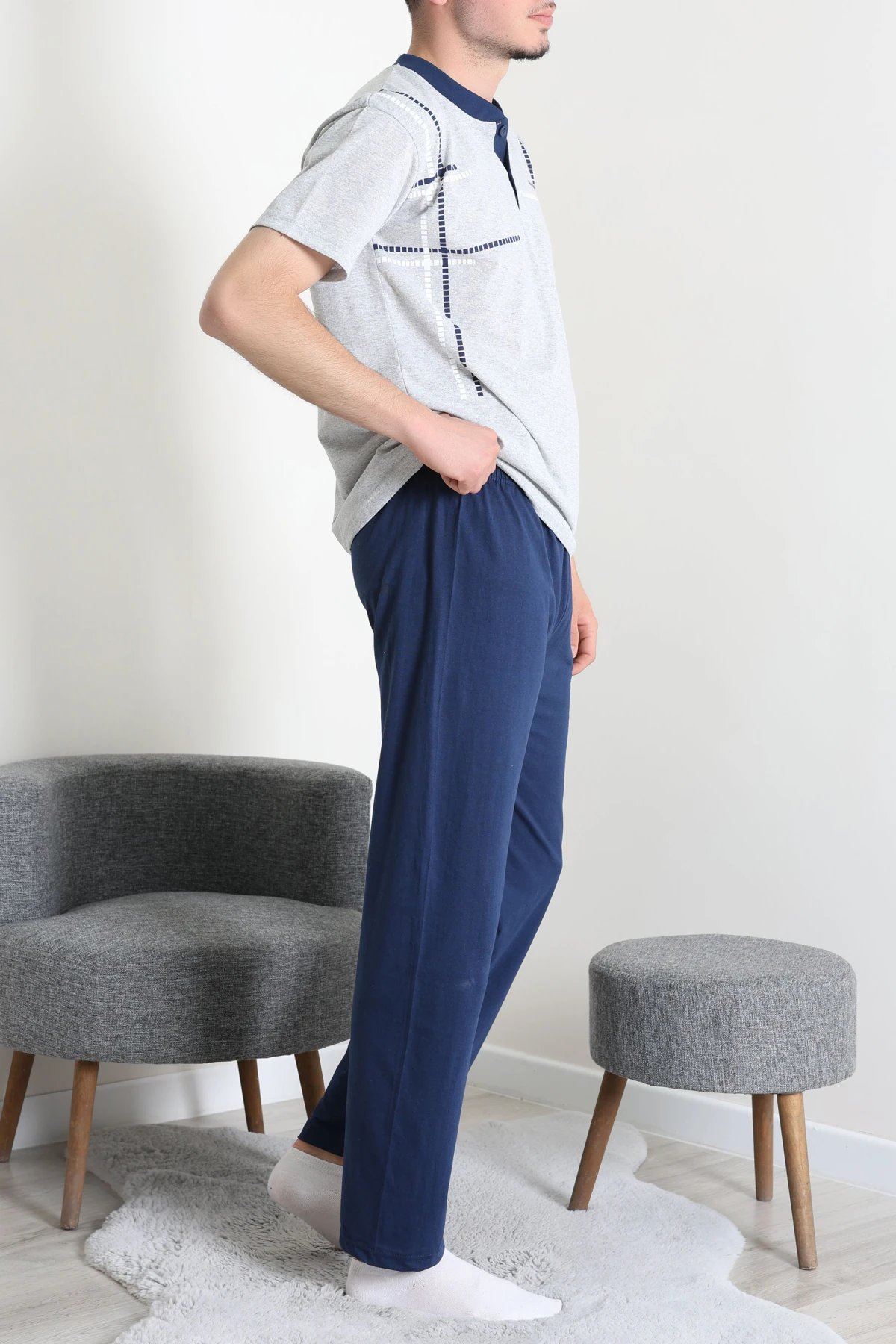 Süprem Erkek Pijama Takımı Grimavi - 42479.1838.