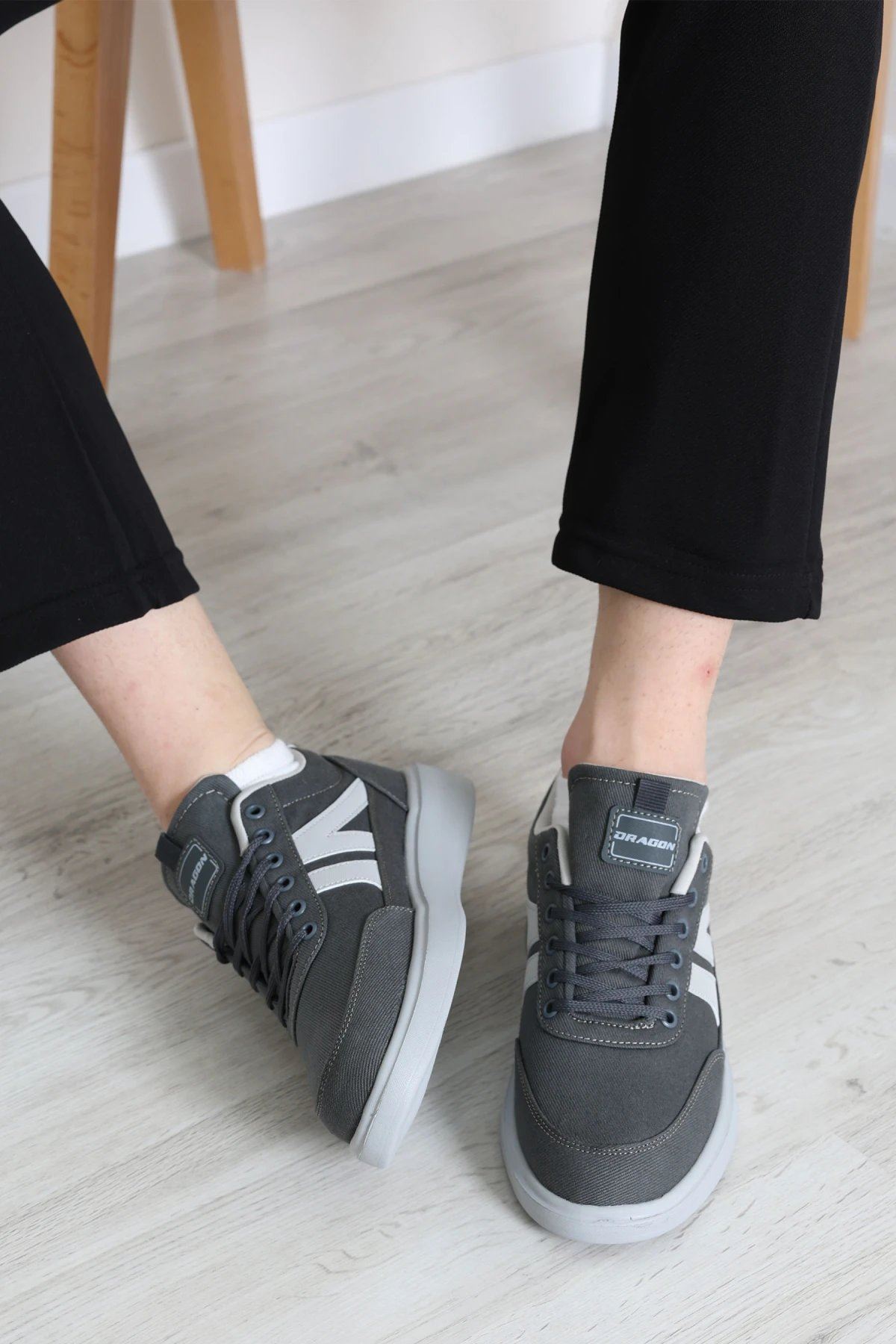 Gabardin Kumaş Erkek Ayakkabı Füme - 33171.264.