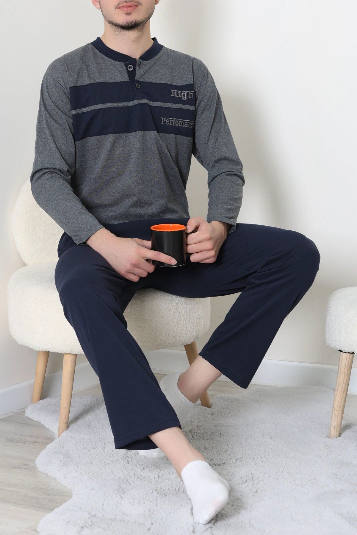 Süprem Erkek Pijama Takımı Fümelaci - 20833.1838.