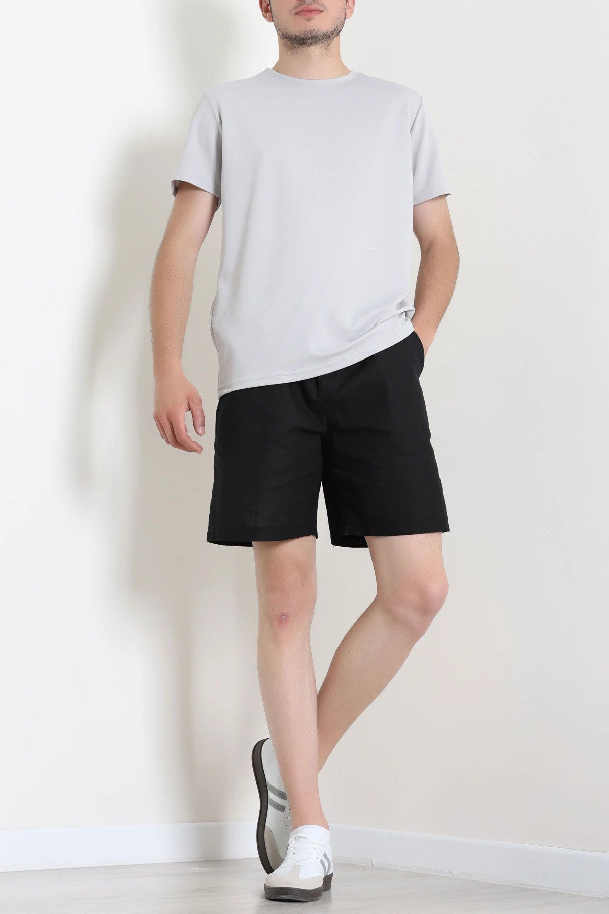 Polyester Örme Erkek Tişört Gri - 75100.275.