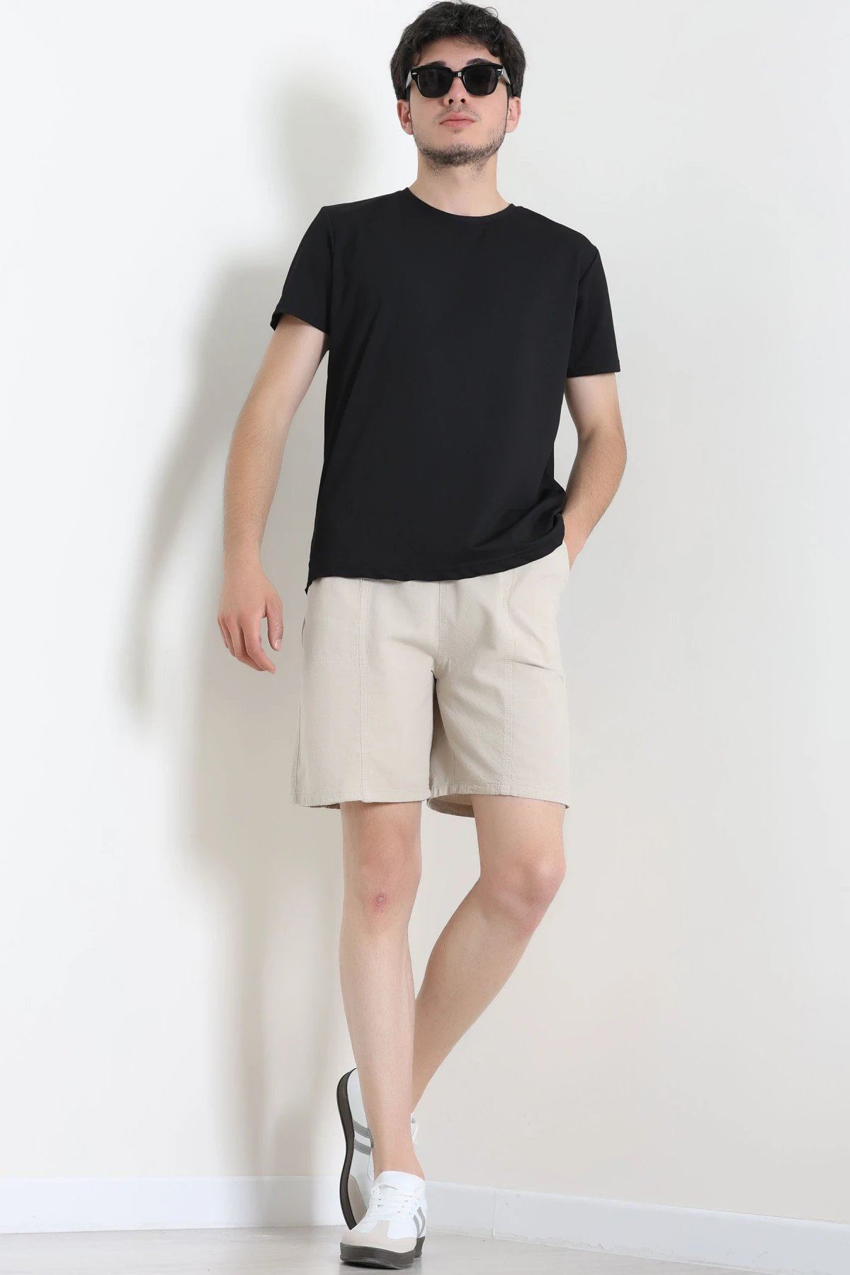Polyester Örme Erkek Tişört Siyah - 75100.275.