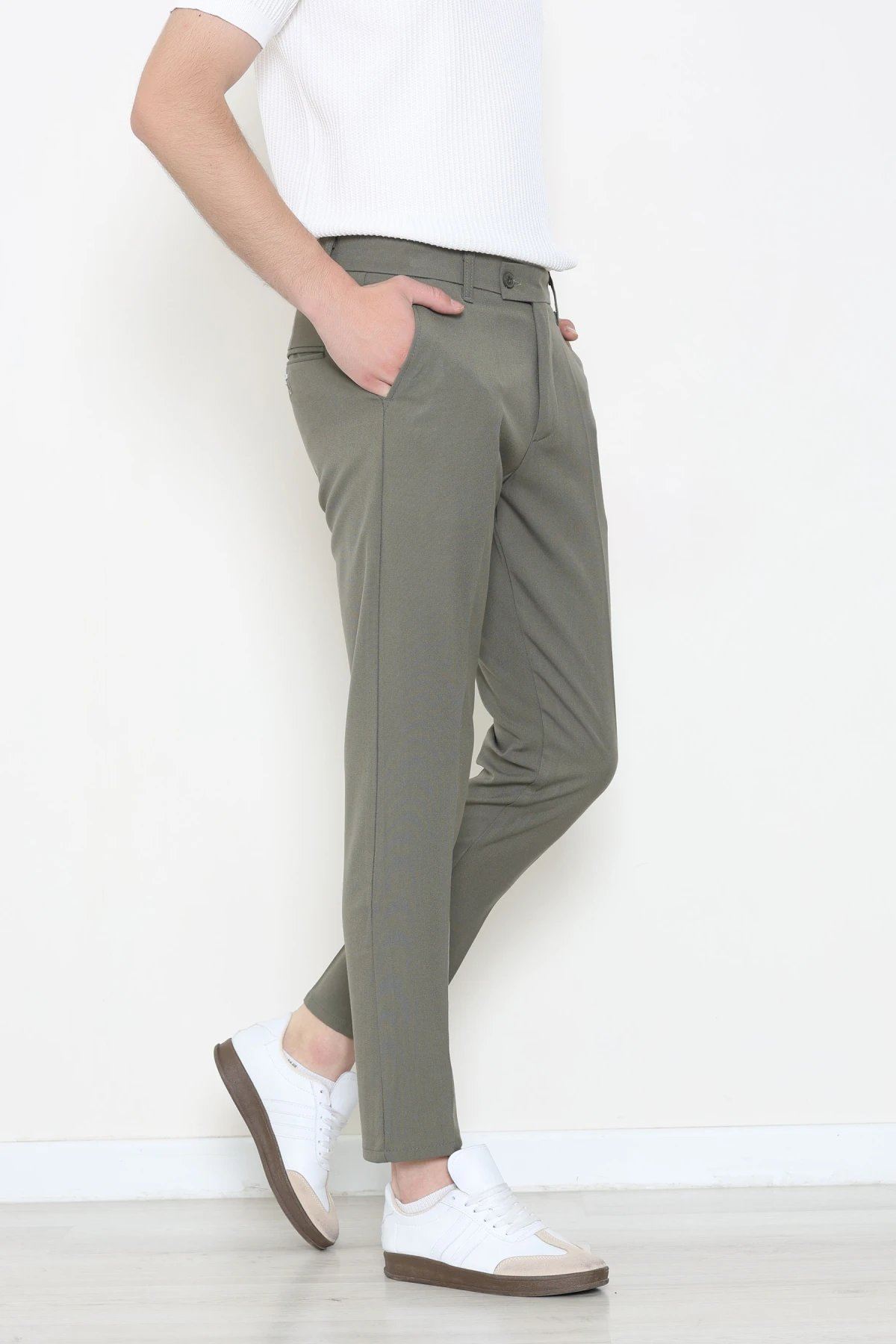 Dokuma Klasik Erkek Pantolon Çağla - 42589.2091.