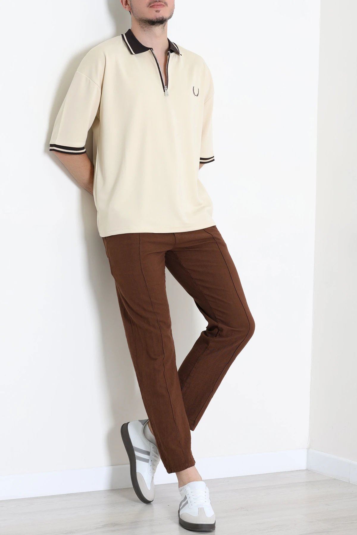 Premium Pike Polo Yaka Erkek Tişört Bej - 71792.1567.