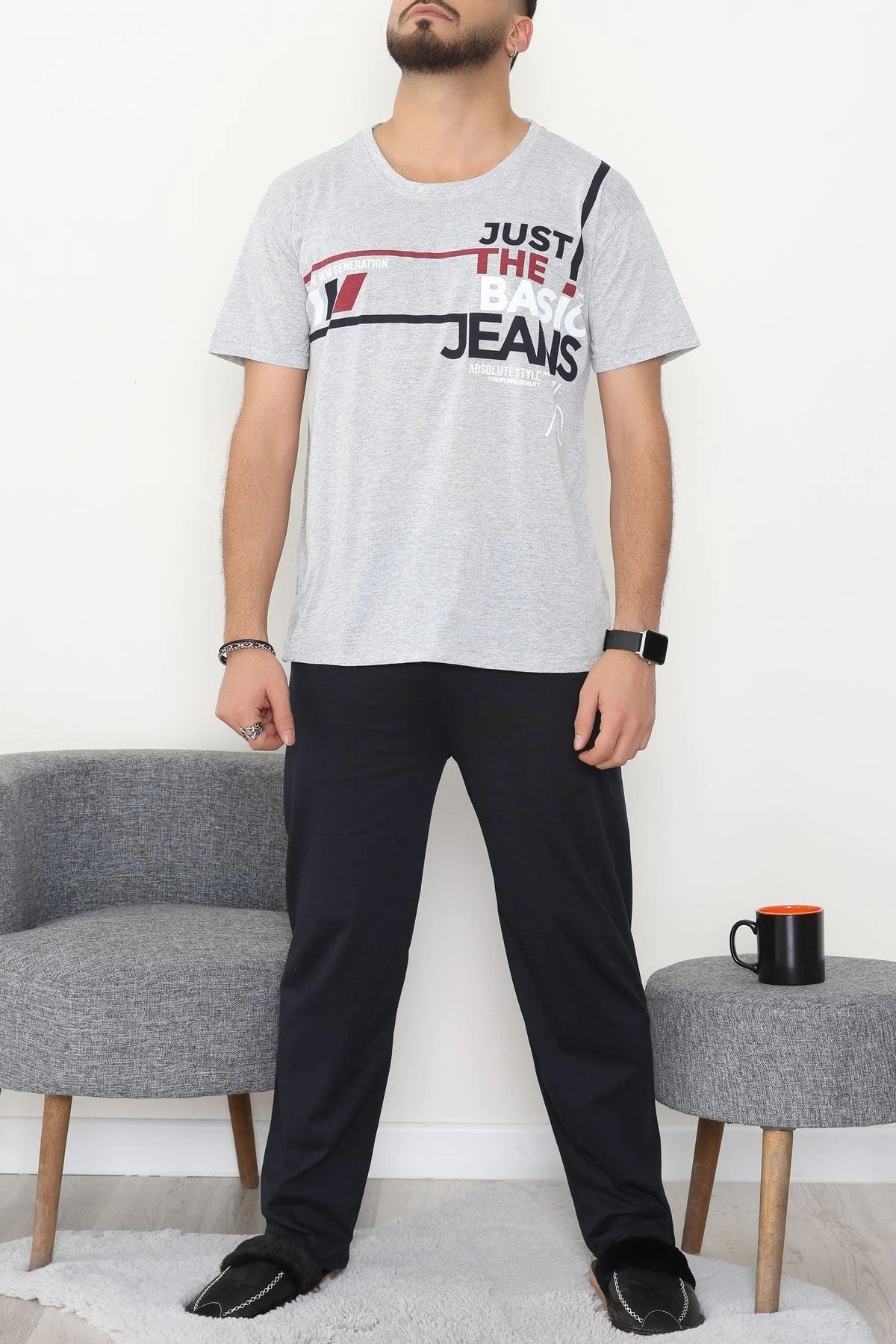Süprem Erkek Pijama Takımı Grikırmızı - 42790.1838.