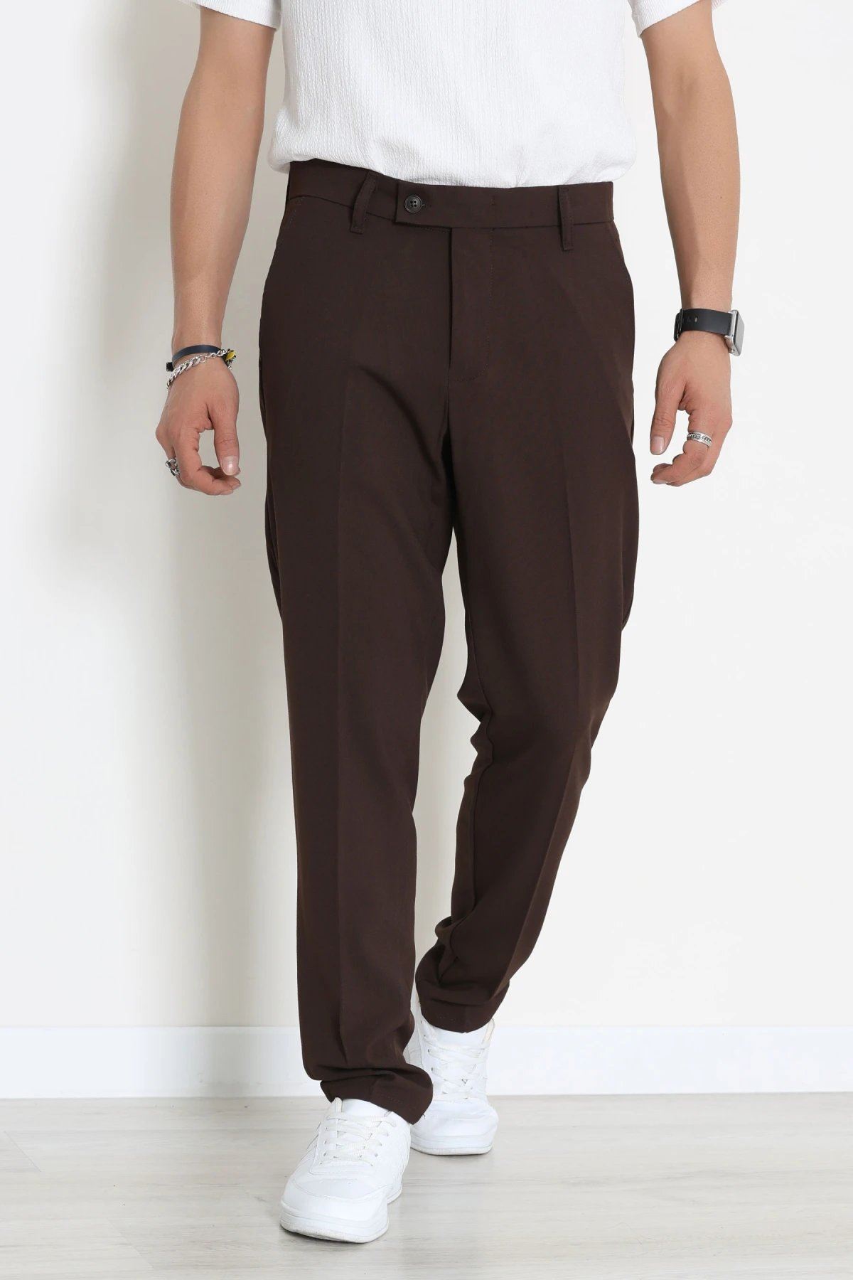 Regular Fit Erkek Kumaş Pantolon Kahve - 42589.2091.