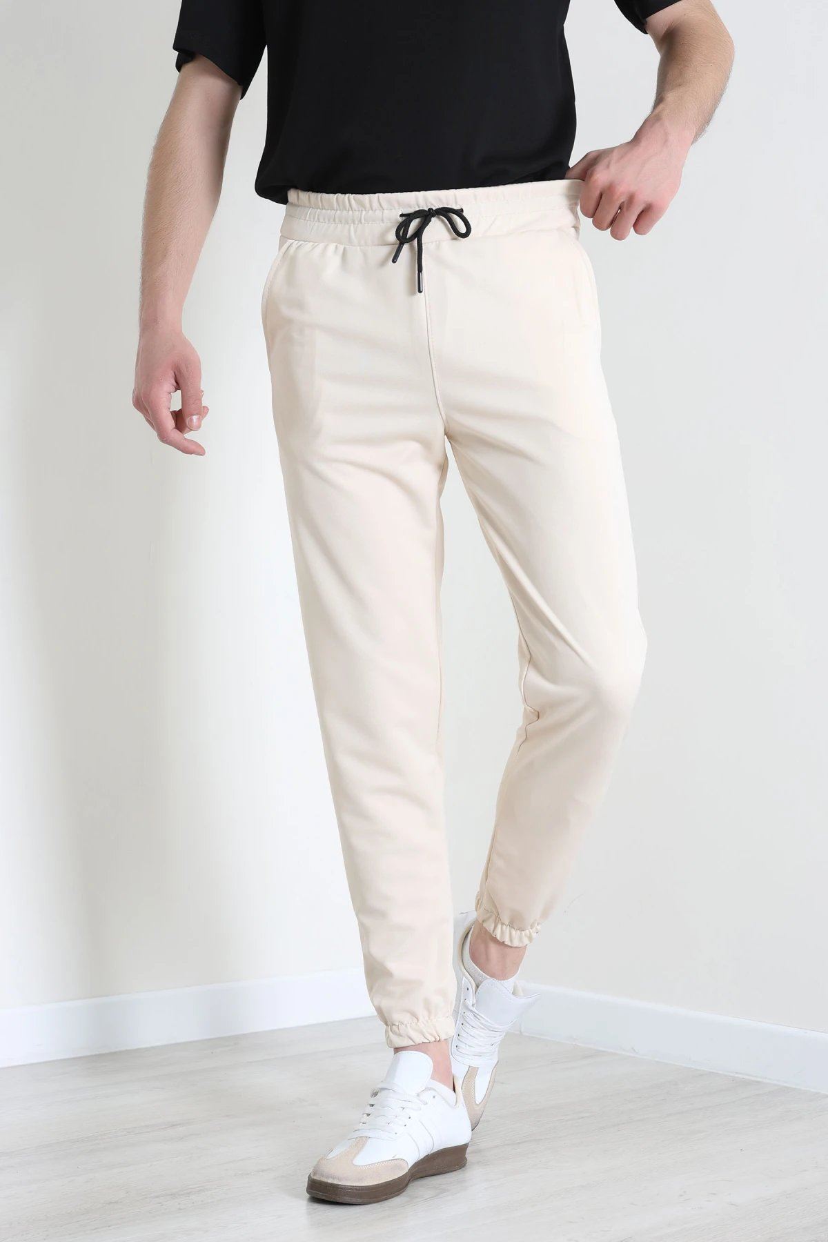 Double Jogger Paça Erkek Alt  Bej - 71832.1937.