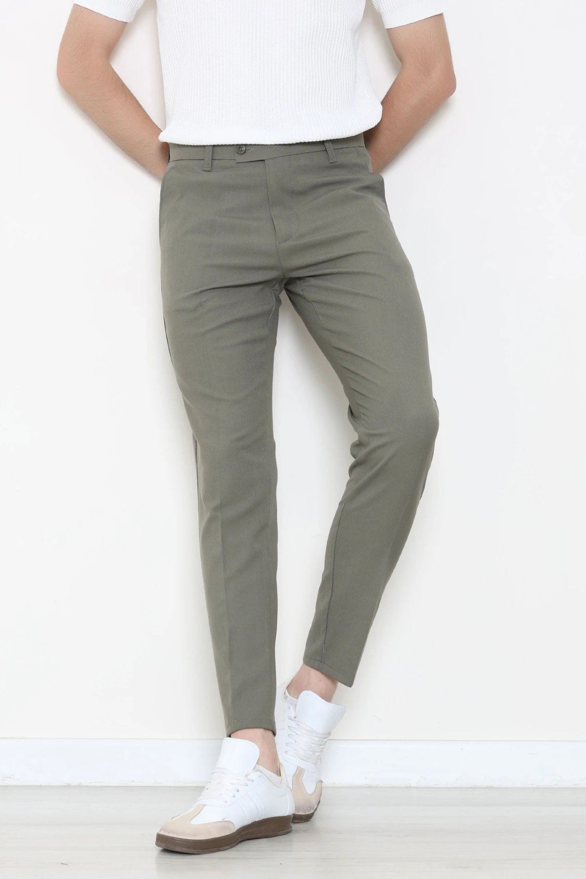 Dokuma Klasik Erkek Pantolon Çağla - 42589.2091.
